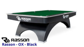 Rasson - Pool Table - "OX" - Black - 7, 8, and 9 Foot