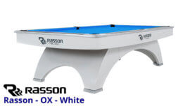 Rasson - Pool Table - "OX" - White - 7, 8, and 9 Foot