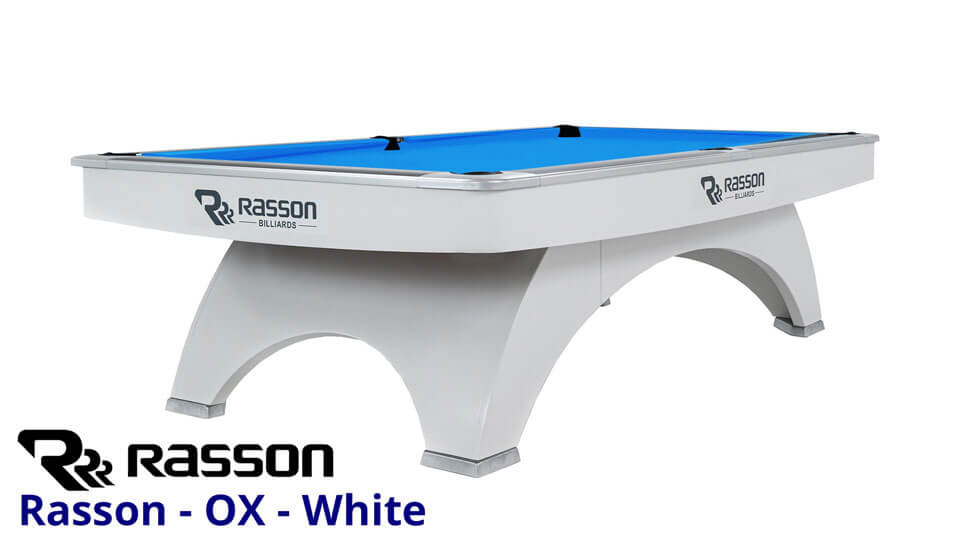 Rasson OX Pool Table White for Sale