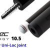 cuetec-cynergy-10-5-carbon-fiber-shaft-radial-by-uni-loc-for-sale