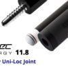 cuetec-cynergy-11-8-carbon-fiber-shaft-radial-by-uni-loc-for-sale