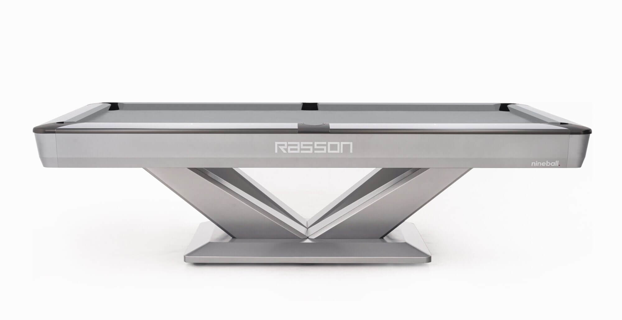 Rasson Pool Table - Victory III Silver White - 8 and 9 Foot