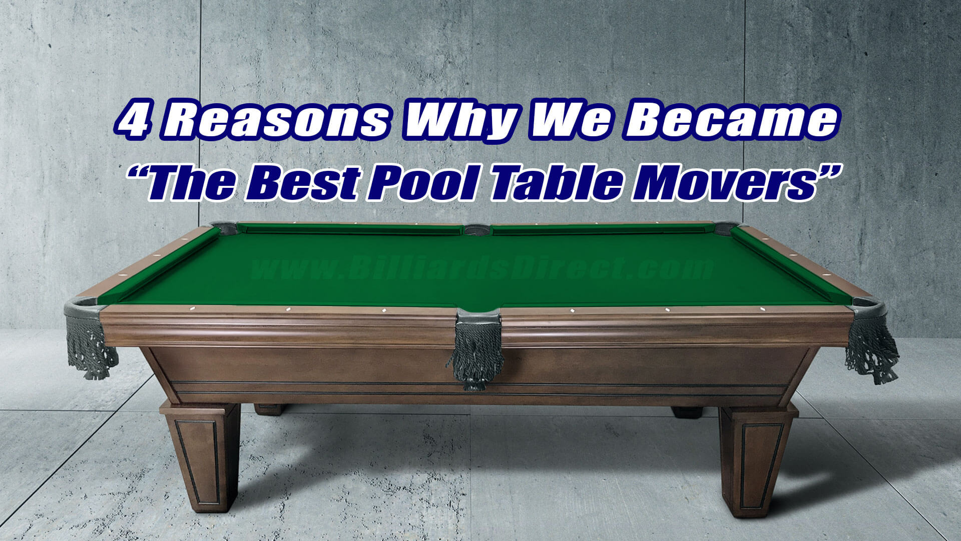 Pool table movers discount