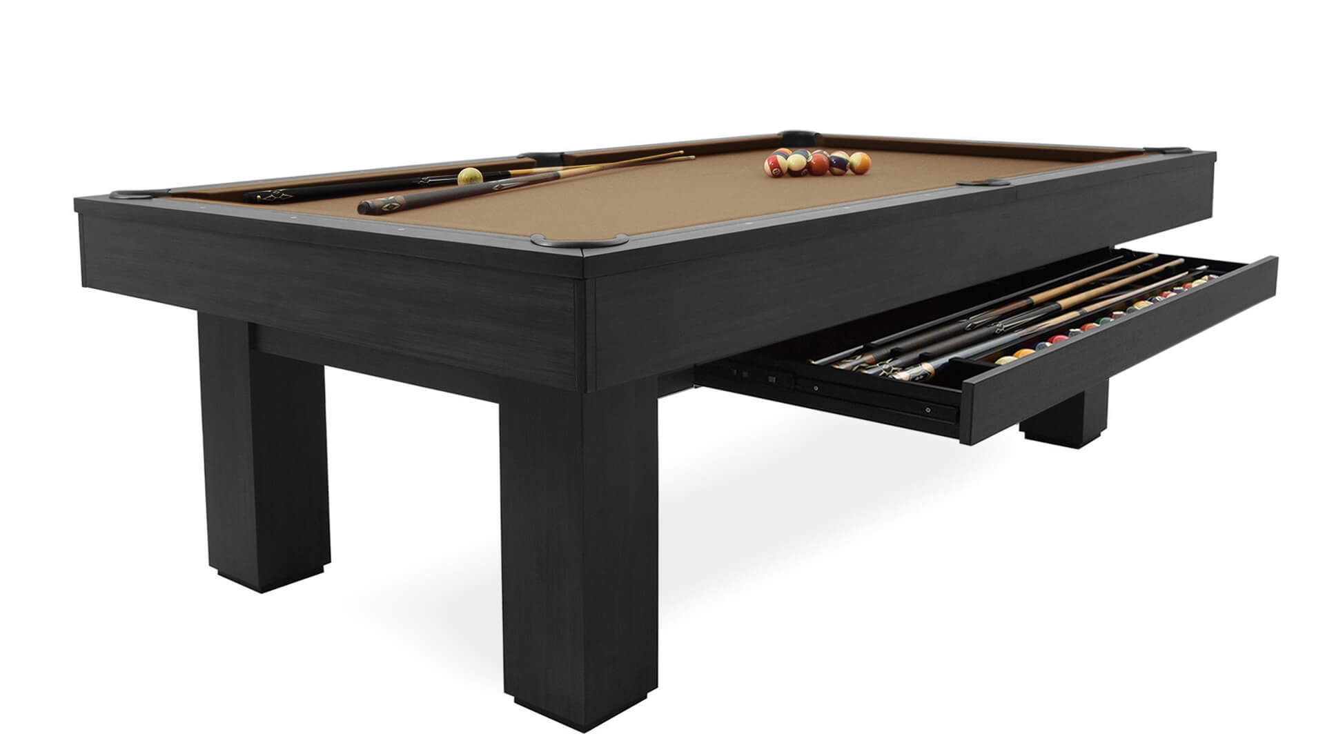 Parisian Nights 8 Ft Pool Table With Merlot Felt