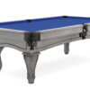 Imperial-Resolute-Silvermist-Rams-Horn-Legs-Pool-Table-Electric-Blue-Felt