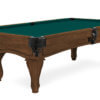 Imperial-Resolute-Whiskey-Rams-Horn-Legs-Pool-Table-Blue-Green-Felt