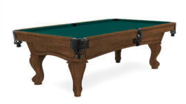 Imperial-Resolute-Whiskey-Rams-Horn-Legs-Pool-Table-Blue-Green-Felt