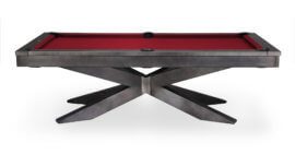 Plank-and-Hide-Felix-Pool-Table-Gunmetal-Grey-Long-Side-Burgundy-Felt