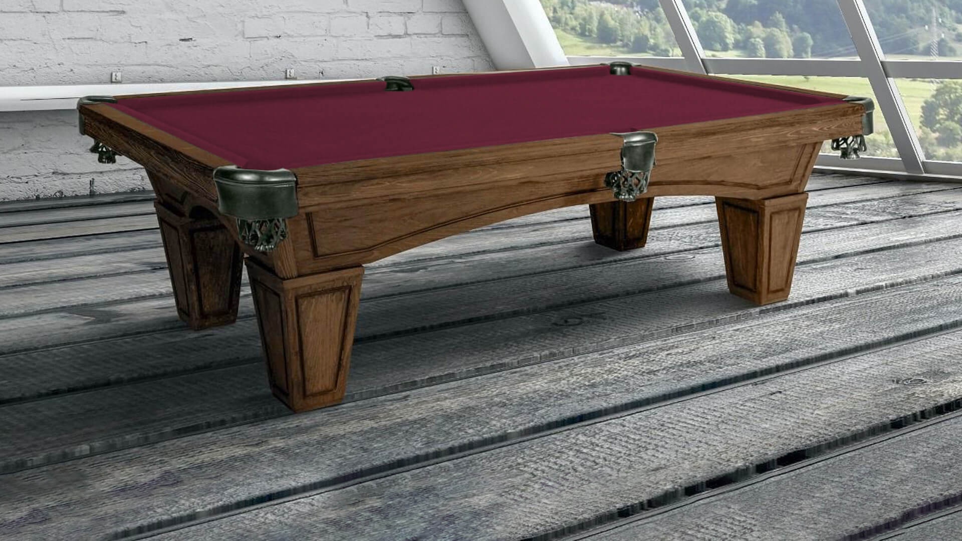 Plank and Hide - Pool Table - "Hollister" - 8 Foot - Image 2