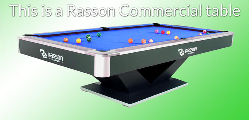 Rasson Commercial Pool Table Example