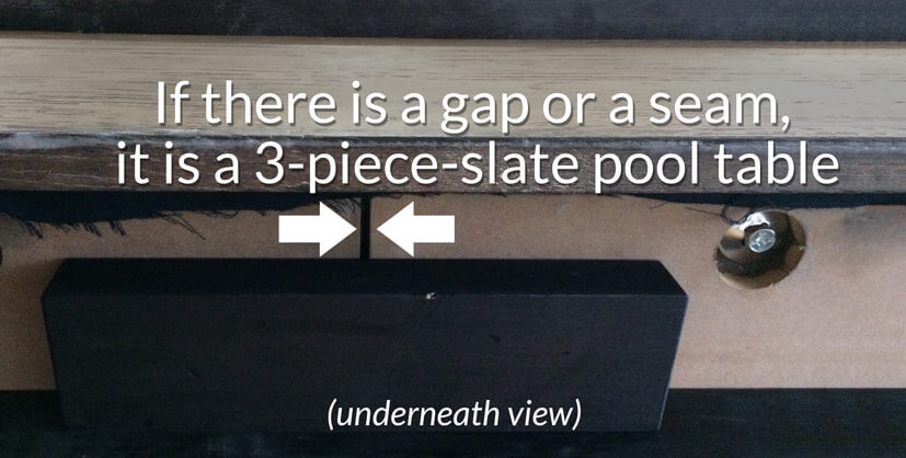 Underside View Center of Pool Table