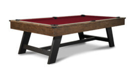 Nixon-Hunter-Metal-Walnut-Pool-Table-Burgundy-Felt