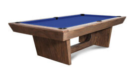 Nixon-Kai-Brown-Pool-Table-Electric-Blue-Felt