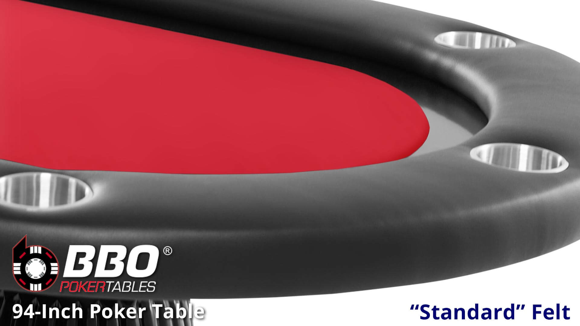 BBO---Poker-Table---Elite----Closeup---Standard-Felt---Red BBO---Poker-Table---Elite----Closeup---Standard-Felt---Red