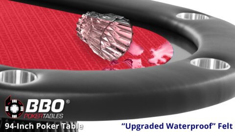 BBO---Poker-Table---Elite----Closeup---Suited-Speed-Felt---Red