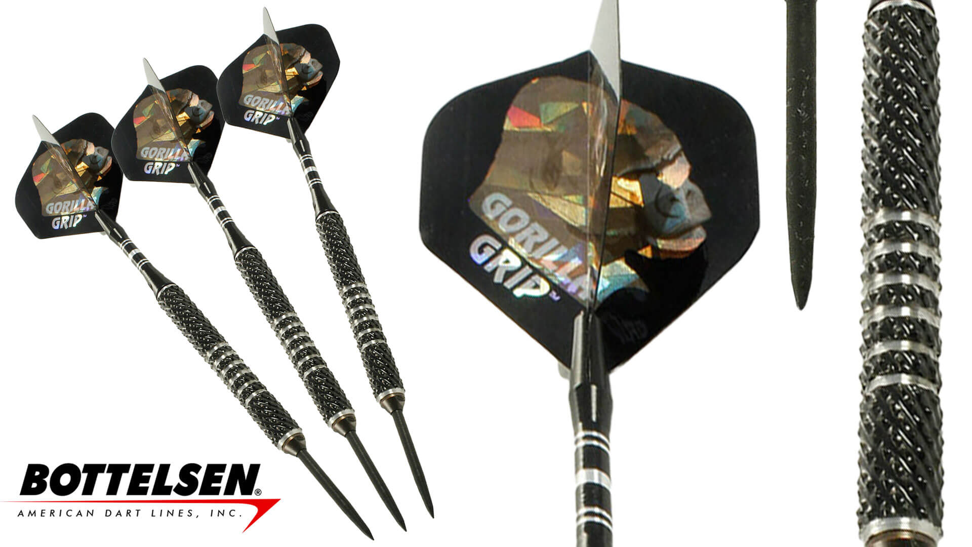 Bottelsen Gorilla Grip Steel Tip Darts • Billiards Direct