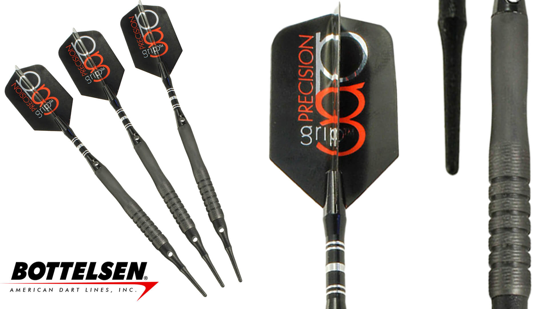 Bottelsen "Precision Grip 4EPGB" Soft Tip Dart Set 90 Tungsten