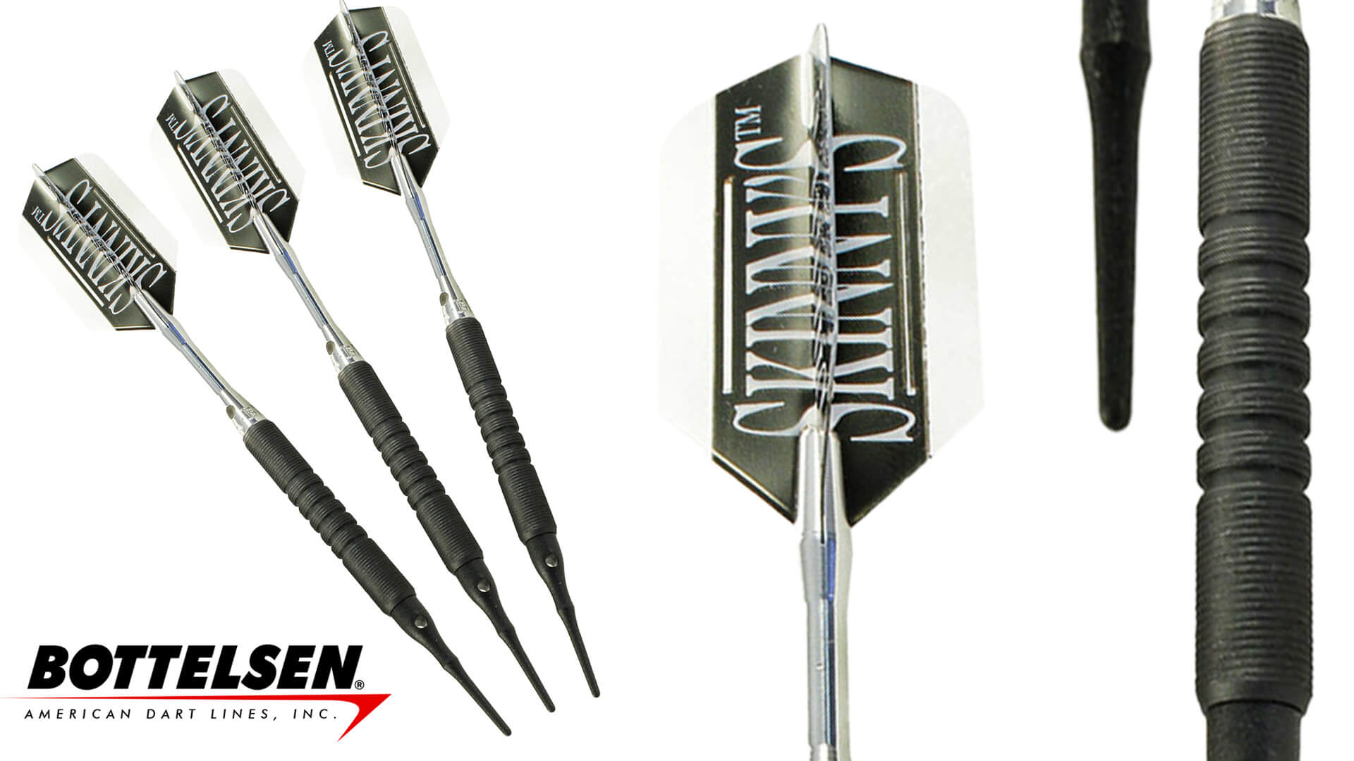 Bottelsen "Skinnys EBK" Edge Grip Soft Tip Dart Set 90
