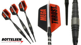Bottelsen - "Mega Thrust - M52BK" - Soft Tip Dart Set - 90% Tungsten