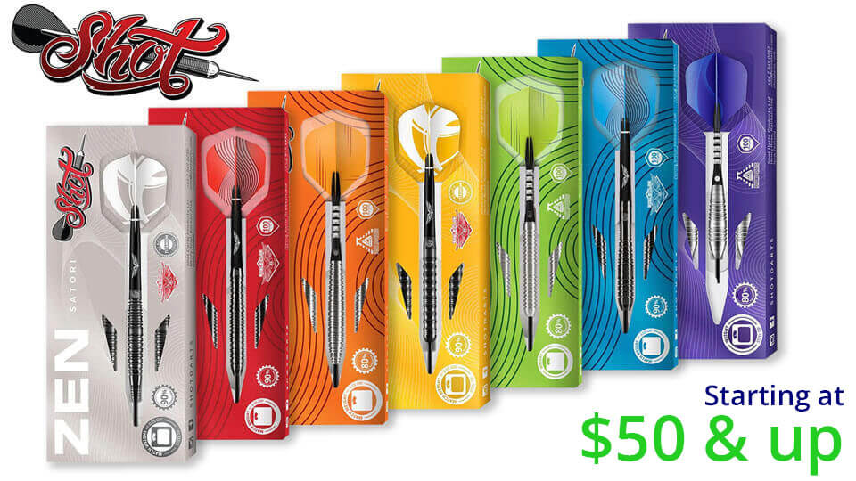 Shot Soft-Tip Darts - "Zen" Series - Starting at $50 and up
