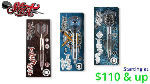 Shot - "Tribal Weapon" Series - Steel Tip Darts for Sale