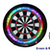 Gran-Board-3-S---Green---Soft-Tip-Dart-Board-with-LED-On