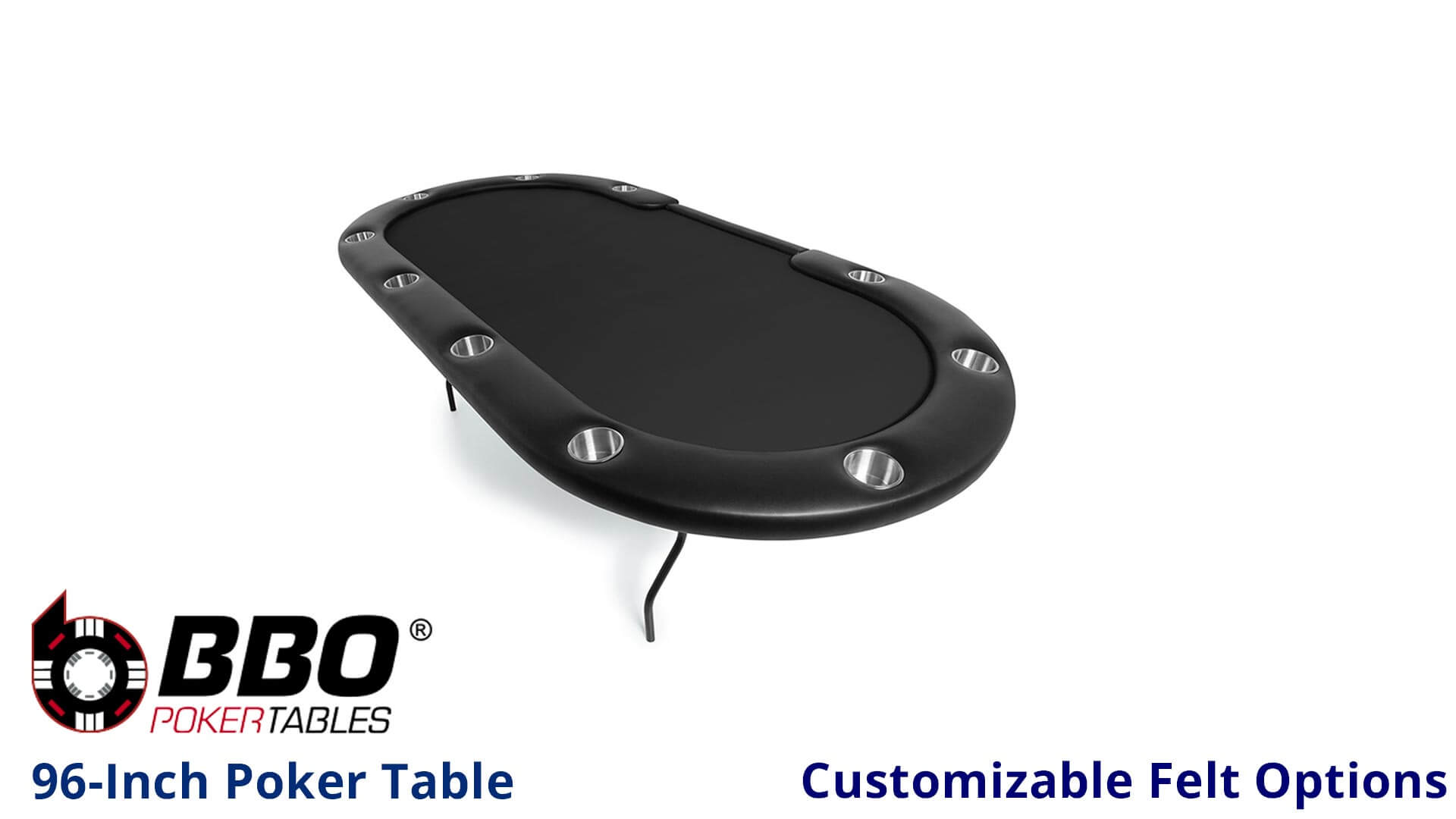 BBO—Poker-Table—Aces-Pro—Table—Standard-Felt—Black BBO---Poker-Table---Aces-Pro---Table---Standard-Felt---Black