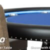 BBO---Poker-Table---Ginza---Table---Close-Up---Cup-Holder-and-Chair---Standard-&-Suited-Speed-Felt---Blue