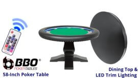 BBO---Poker-Table---Ginza---Table-with-Dining-Top---Standard-Felt---Green