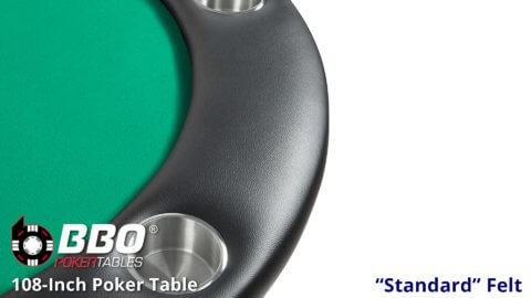 BBO---Poker-Table---Prestige---Table---Close-Up---Cup-Holder---Standard-Felt---Green