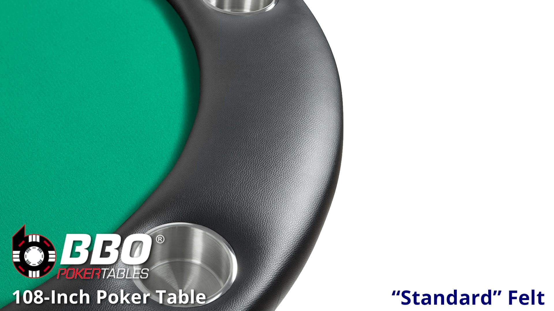 BBO---Poker-Table---Prestige---Table---Close-Up---Cup-Holder---Standard-Felt---Green BBO---Poker-Table---Prestige---Table---Close-Up---Cup-Holder---Standard-Felt---Green