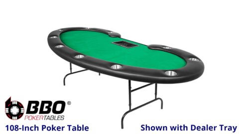BBO---Poker-Table---Prestige---Table-with-Dealer-Tray---Standard-Felt---Green