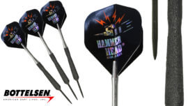 Bottelsen - "Russ Lopez Signature - XtremeSharkSkins - Convertibles" - Dart Set - 20 Gram - Black