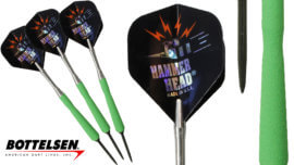 Bottelsen - "Russ Lopez Signature - XtremeSharkSkins - Convertibles" - Tip Dart Set - 20 Gram - Green