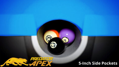 Predator Apex - Pool Table - 9 ft - 09 - Side Pocket Padding - 06-Tournament-Blue-117