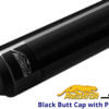 Predator-S-II-Shorty---52'-Short-Pool-Cue---Black-Wrapless---Butt-Cap-for-Sale