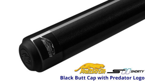 Predator-S-II-Shorty---52'-Short-Pool-Cue---Black-Wrapless---Butt-Cap-for-Sale