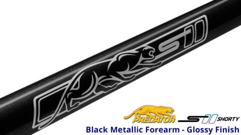 Predator-S-II-Shorty---52'-Short-Pool-Cue---Black-with-Sport-Wrap---BlacK-Forearm-Detail-for-Sale