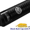 Predator-S-II-Shorty---52'-Short-Pool-Cue---Black-with-Sport-Wrap---Black-Butt-Cap-for-Sale