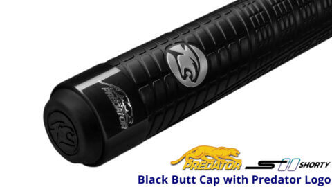 Predator-S-II-Shorty---52'-Short-Pool-Cue---Black-with-Sport-Wrap---Black-Butt-Cap-for-Sale