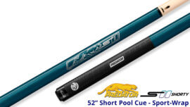 Predator-S-II-Shorty---52'-Short-Pool-Cue---Blue-Sport-Wrap-for-Sale