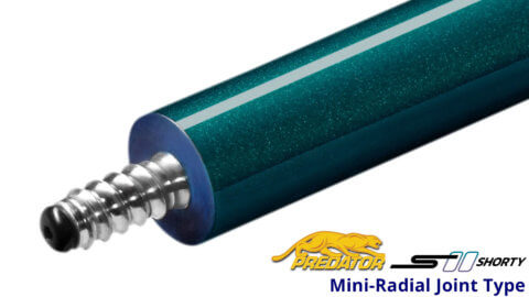 Predator-S-II-Shorty---52'-Short-Pool-Cue---Blue-Sport-Wrap---Mini-Radial-Joint-Type-for-Sale