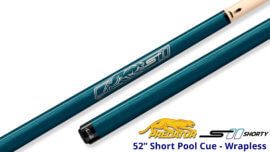 Predator-S-II-Shorty---52'-Short-Pool-Cue---Blue-Wrapless-for-Sale