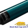 Predator-S-II-Shorty---52'-Short-Pool-Cue---Blue-Wrapless---Butt-Cap-for-Sale