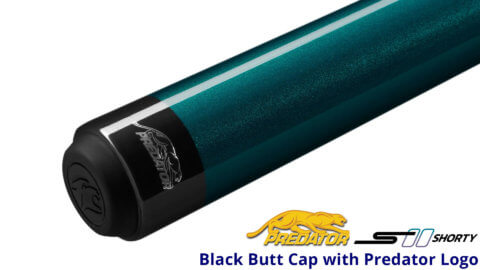 Predator-S-II-Shorty---52'-Short-Pool-Cue---Blue-Wrapless---Butt-Cap-for-Sale