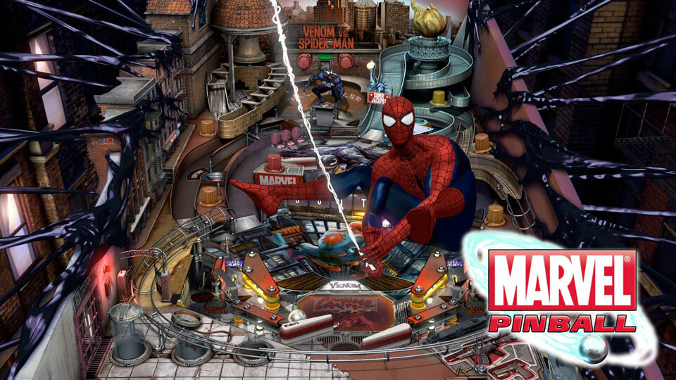 Marvel Pinball Spiderman Playfiled