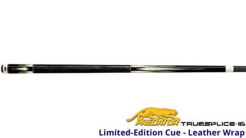 Predator Limited Edition TrueSplice 16 Ebony-2-Generation Leather Wrap Cue - Full Cue