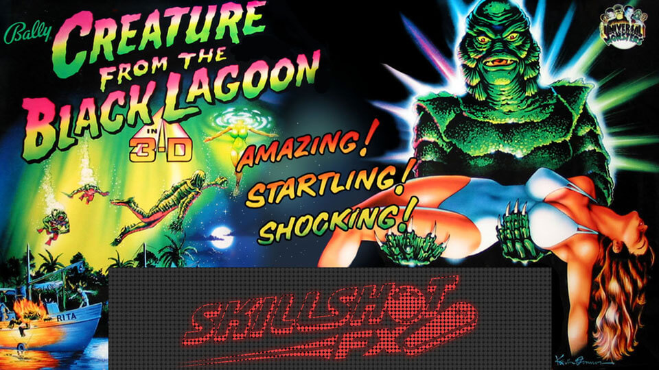 The Creature From the Black Lagoon Back Glass