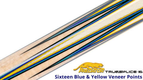 Predator Limited-Edition TrueSplice 16 Curly 2 Generation - Blue, Yellow, and Black Veneers for Sale