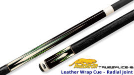 Predator Limited Edition TrueSplice 16 Ebony-2-Generation Leather Wrap Cue for Sale